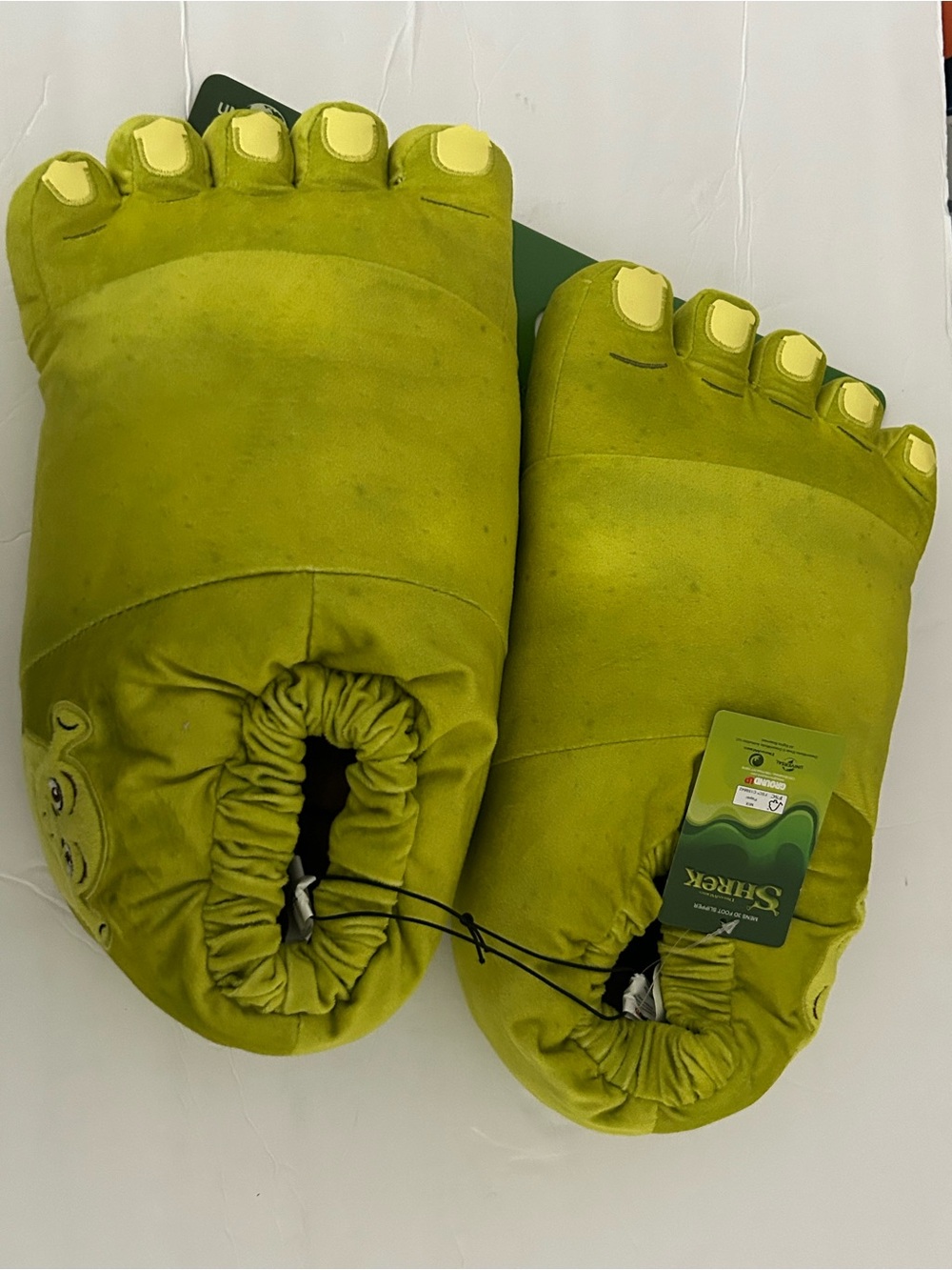 New Dreamworks Shrek 3D Foot Plush Slipper Plush Ogre Style Size Men’s Large